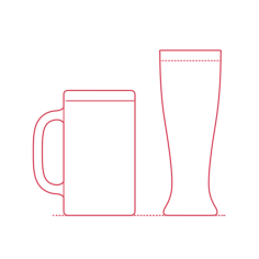 Objects Beer Glasses Tracing Svg Vector, Free Vectors File